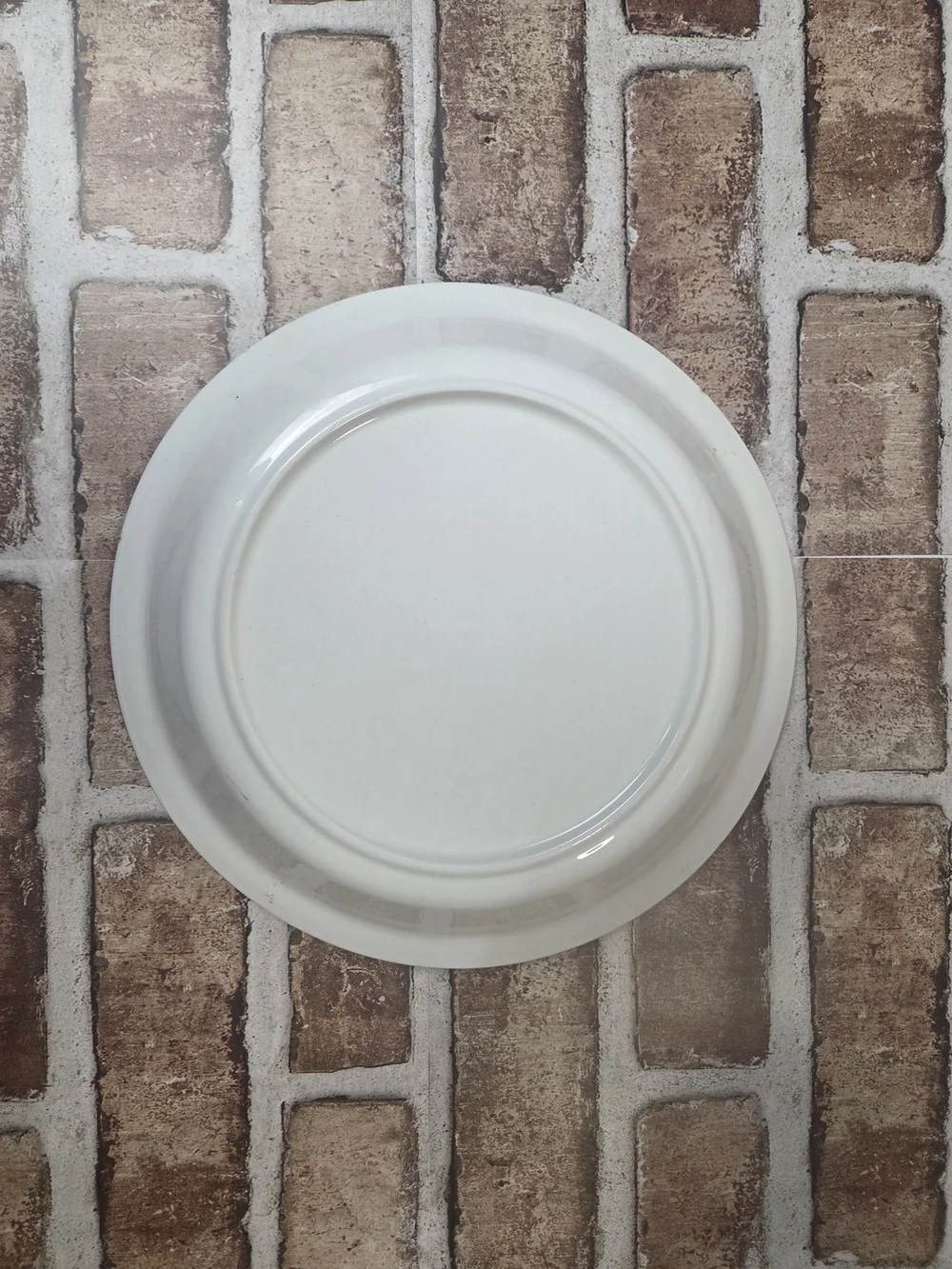 Vintage Pumpkin Pie Serving Plate - White and Brown